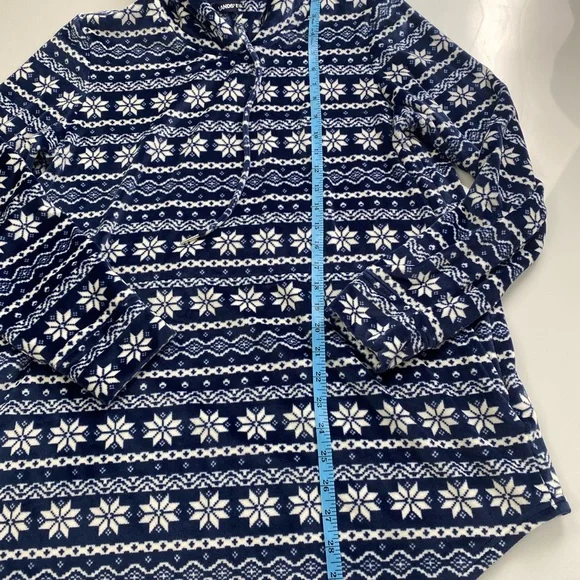 LAND’S END blue christmas soft sweater p26-04 - Picture 6 of 8